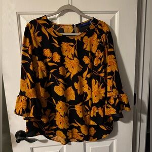 Apt. 9 Ruffle Sleeve Blouse